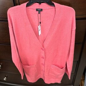 Patch Pocket Button Front Cardigan.